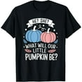 thumbnail image 1 of Exquisite and comfortable-He or She What Will Our Little Pumpkin Be Autumn Baby Shower T-Shirt, 1 of 4