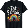 thumbnail image 1 of Exquisite and comfortable-Healthy Eating Vegan Vegetarian Eat The Rainbow T-Shirt, 1 of 4