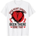 thumbnail image 1 of Heart Disease Awareness | Open Heart Surgery T-Shirt men and women can wear, black, white, gifts, 1 of 4