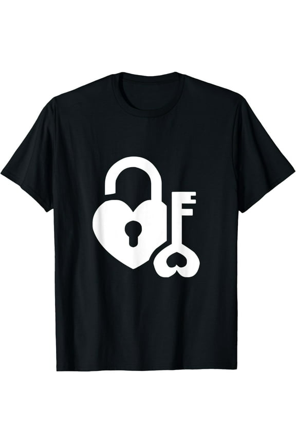 Exquisite and comfortable-Heart Lock Key Love Trendy Aesthetic T-Shirt