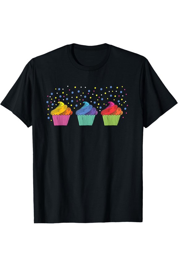 Exquisite and comfortable-Heartline baking Love Bread Heart line with cupcake T-Shirt