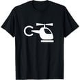 thumbnail image 1 of Exquisite and comfortable-Helicopter Pilot Silhouette Logo T-Shirt, 1 of 4
