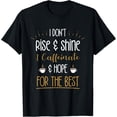 thumbnail image 1 of Exquisite and comfortable-I Caffeinate & Hope For The Best - Funny Coffee Lover Gift T-Shirt, 1 of 4