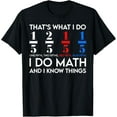 thumbnail image 1 of Exquisite and comfortable-I Do Math And I Know Things Math Geek Student Teachers T-Shirt, 1 of 4
