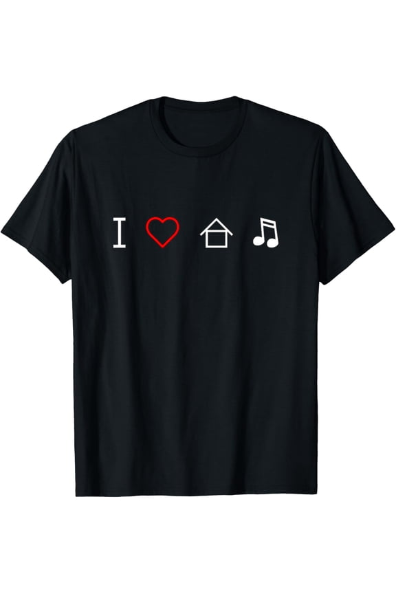 Exquisite and comfortable-I Heart House Music Icons T-Shirt