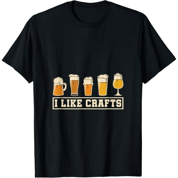 Exquisite and comfortable-I Like Crafts Craft Beer T-Shirt