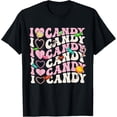 thumbnail image 1 of Exquisite and comfortable-I Love Candy Halloween Party Cute Trick or Treat Candyland T-Shirt, 1 of 4