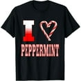 thumbnail image 1 of Exquisite and comfortable-I Love Peppermint Candy Cane Christmas Peppermint Xmas T-Shirt, 1 of 7