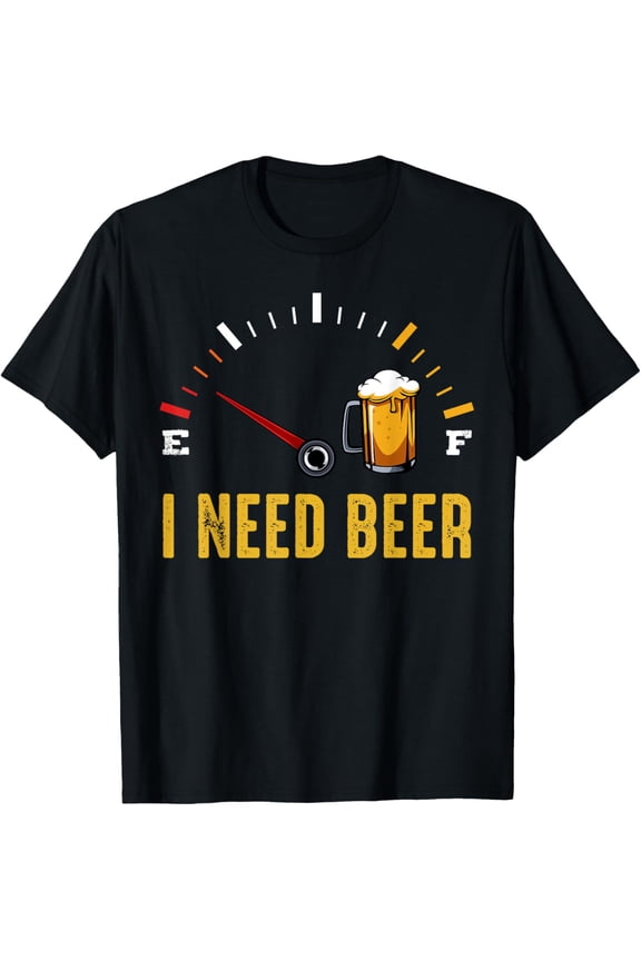 Exquisite and comfortable-I Need A Beer Meter Alcohol Drinking Funny Brewing Hops T-Shirt