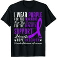 thumbnail image 1 of Exquisite and comfortable-I Wear Purple Alzheimer's Awareness Dementia Disease T-Shirt, 1 of 4