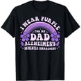thumbnail image 1 of Exquisite and comfortable-I Wear Purple For My Dad Alzheimer's Dementia Awareness Day T-Shirt, 1 of 4