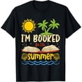 thumbnail image 1 of Exquisite and comfortable-I'm Booked For The Summer Books Reader Librarian Vacation T-Shirt, 1 of 4