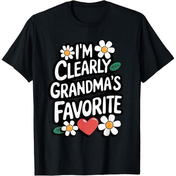Exquisite and comfortable-I'm Clearly Grandma's Favorite, Granddaughter Grandma T-Shirt