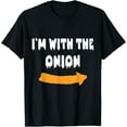 thumbnail image 1 of Exquisite and comfortable-I'm with the onion Funny Lazy Halloween Costume T-Shirt, 1 of 4