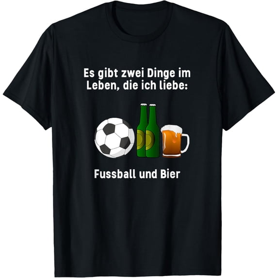 Exquisite and comfortable-Ich Liebe Fussball und Bier love Soccer and Beer Football T-Shirt
