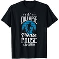 thumbnail image 1 of Exquisite and comfortable-If I collapse please pause my watch Design for a Running Fan T-Shirt, 1 of 4