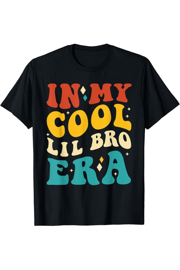 Exquisite and comfortable-In My Cool Lil Bro Era Baby Announcement for Brother Kids T-Shirt