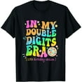 thumbnail image 1 of Exquisite and comfortable-In My Double Digits Era Funny 10th Birthday Version Flowers T-Shirt, 1 of 6