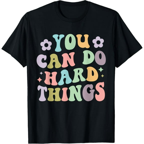 Exquisite and comfortable-Inspirational Women's Graphics - You Can Do Hard Things T-Shirt