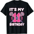 thumbnail image 1 of Exquisite and comfortable-It's My 11th Birthday Lacrosse Themed Party 11 Year Old T-Shirt, 1 of 4