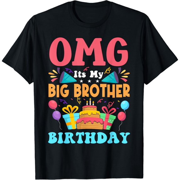 Exquisite and comfortable-It's My Birthday Big Brother Gift Family Happy Birthday T-Shirt