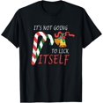 thumbnail image 1 of Exquisite and comfortable-It's Not Going To Lick Itself Funny Christmas Candy Cane T-Shirt, 1 of 4