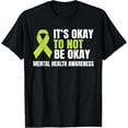 thumbnail image 1 of Exquisite and comfortable-It's Okay To Not Be Okay Mental Health Ribbon T-Shirt, 1 of 4