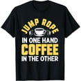 thumbnail image 1 of Exquisite and comfortable-Jump Rope Coffee Drinking Skipping Roping Jumping Exercise T-Shirt, 1 of 4