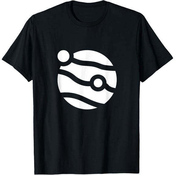 Exquisite and comfortable-Jupiter Astronomy Silhouette Logo T-Shirt