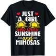 thumbnail image 1 of Exquisite and comfortable-Just A Girl Who Loves Sunshine And Mimosas Lovers T-Shirt, 1 of 4