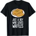thumbnail image 1 of Exquisite and comfortable-Just a Boy Who Loves Waffles T-Shirt, 1 of 4