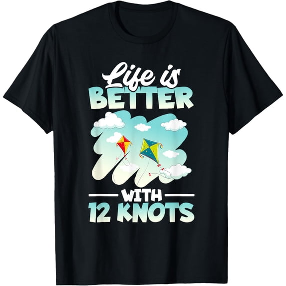 Exquisite and comfortable-Kiteflying Kites for Adults Kiteflyer Gloves Kite Flying T-Shirt
