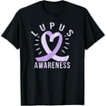 thumbnail image 1 of Exquisite and comfortable-LUPUS AWARENESS Purple Ribbon SLE Meme T-Shirt, 1 of 4