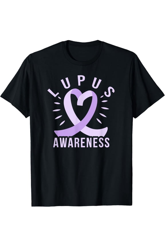 Exquisite and comfortable-LUPUS AWARENESS Purple Ribbon SLE Meme T-Shirt