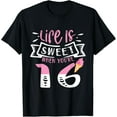 thumbnail image 1 of Exquisite and comfortable-Life Is Sweet When You're 16 Ice cream Lover 16th Birthday T-Shirt, 1 of 4