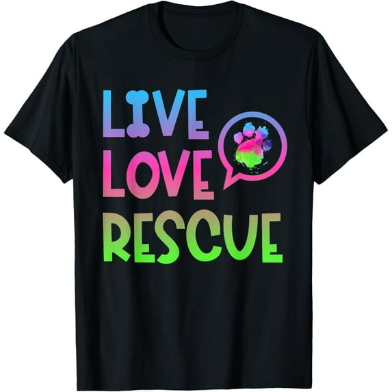Exquisite and comfortable-Live Love Rescue Animal Rights Animal Shelter Worker T-Shirt
