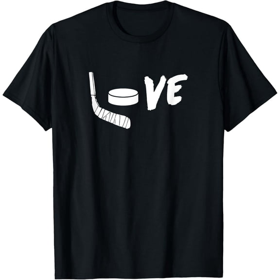 Exquisite and comfortable-Love Hockey - Ice Hockey Graphic t For Hockey Fans T-Shirt
