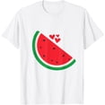 thumbnail image 1 of Exquisite and comfortable-Love Watermelon Women Tee Watermelon Lovers T-Shirt, 1 of 4