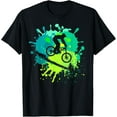 thumbnail image 1 of Exquisite and comfortable-MTB Tshirt for Mountain Biker | Boys Retro Mountain Bike T-Shirt, 1 of 4