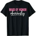 thumbnail image 1 of Exquisite and comfortable-Maid of Honor Obviously Wedding Party Bridesmaid T-Shirt, 1 of 4
