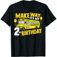 thumbnail image 1 of Exquisite and comfortable-Make Way It's My 2nd Birthday School Bus Driver Kids Party T-Shirt, 1 of 4