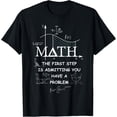 thumbnail image 1 of Exquisite and comfortable-Math The First Step is Admitting You Have A Problem Men T-Shirt, 1 of 4