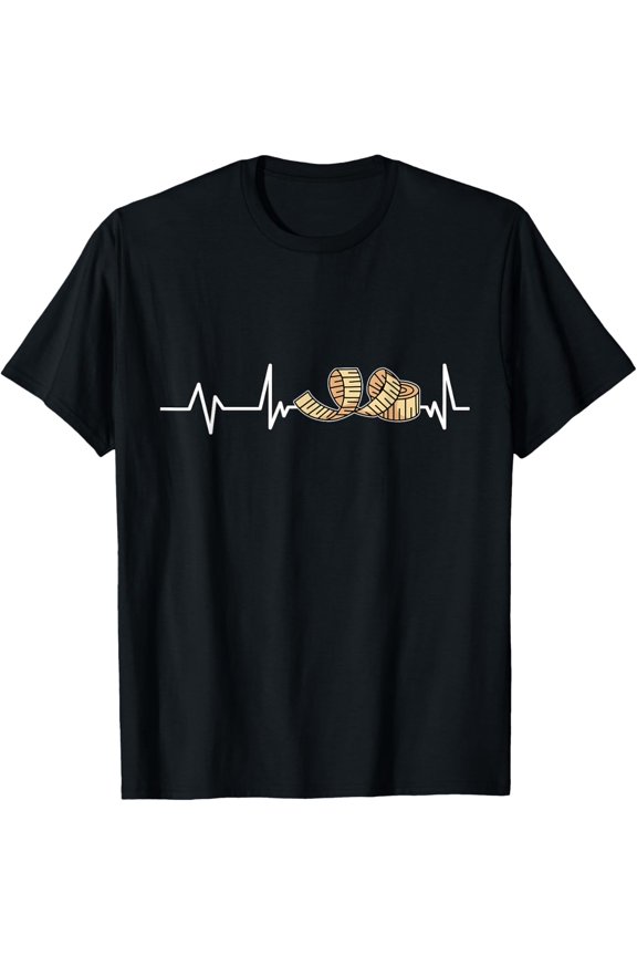 Exquisite and comfortable-Measuring Tape Heartbeat Tailor Gift Tailor T-Shirt