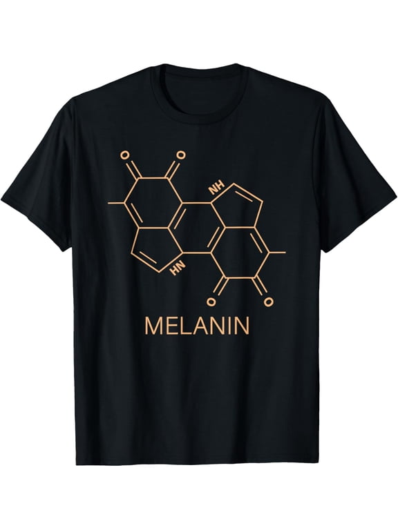 Exquisite and comfortable-Melanin Chemical Structure Molecule Formula African American T-Shirt