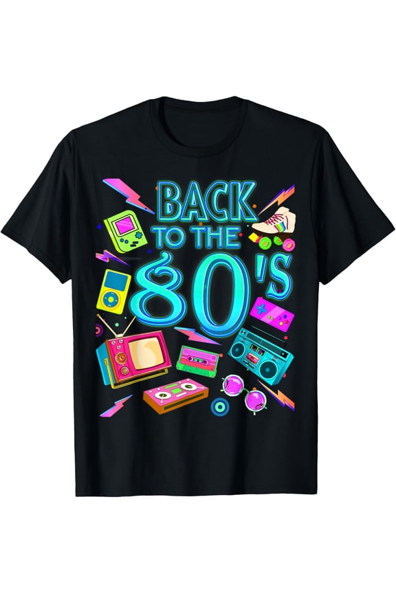 Exquisite and comfortable-Men's Women's Kids Vintage Retro Back To 80's Graphic Design T-Shirt