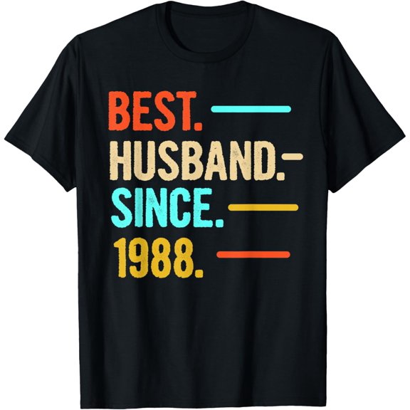 Exquisite and comfortable-Mens Best Husband Since 1988 T-Shirt