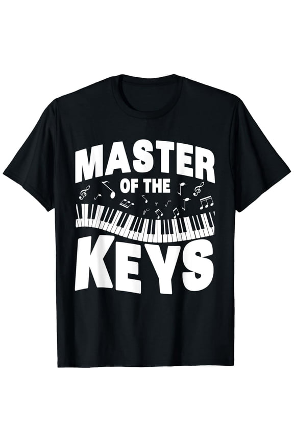 Exquisite and comfortable-Mens Funny Music Lover Piano Master Of The Keys T-Shirt