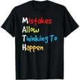 thumbnail image 1 of Exquisite and comfortable-Mistakes Allow Thinking To Happen Design, Funny Math Quotes T-Shirt, 1 of 4