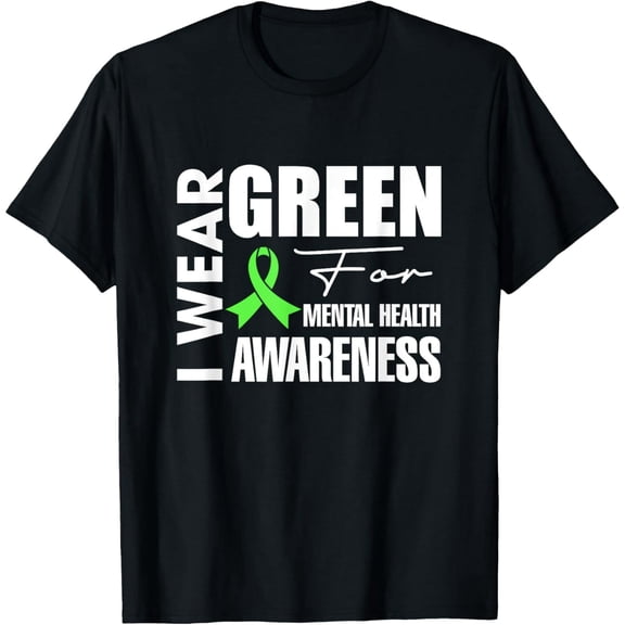 Exquisite and comfortable-Month I Wear Green Mental Health Awareness T-Shirt