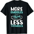 thumbnail image 1 of Exquisite and comfortable-More Bubbles Less Trouble Homemade Soap Handmade Soap Maker T-Shirt, 1 of 4